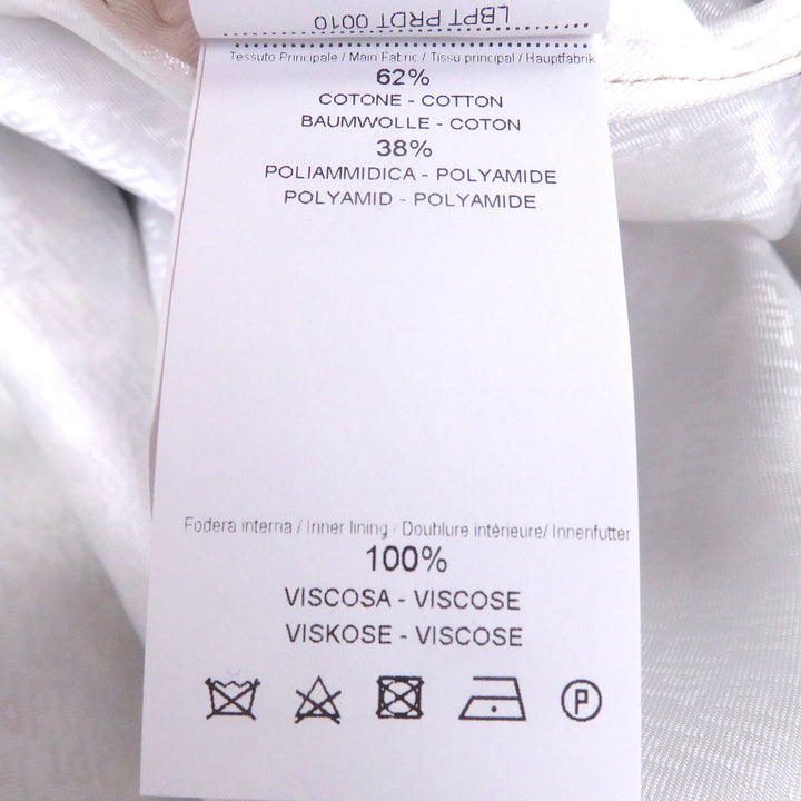 Pristine PT TORINO coat Check Pattern Fly Front Brown cotton mens 50 2FTR060TOR