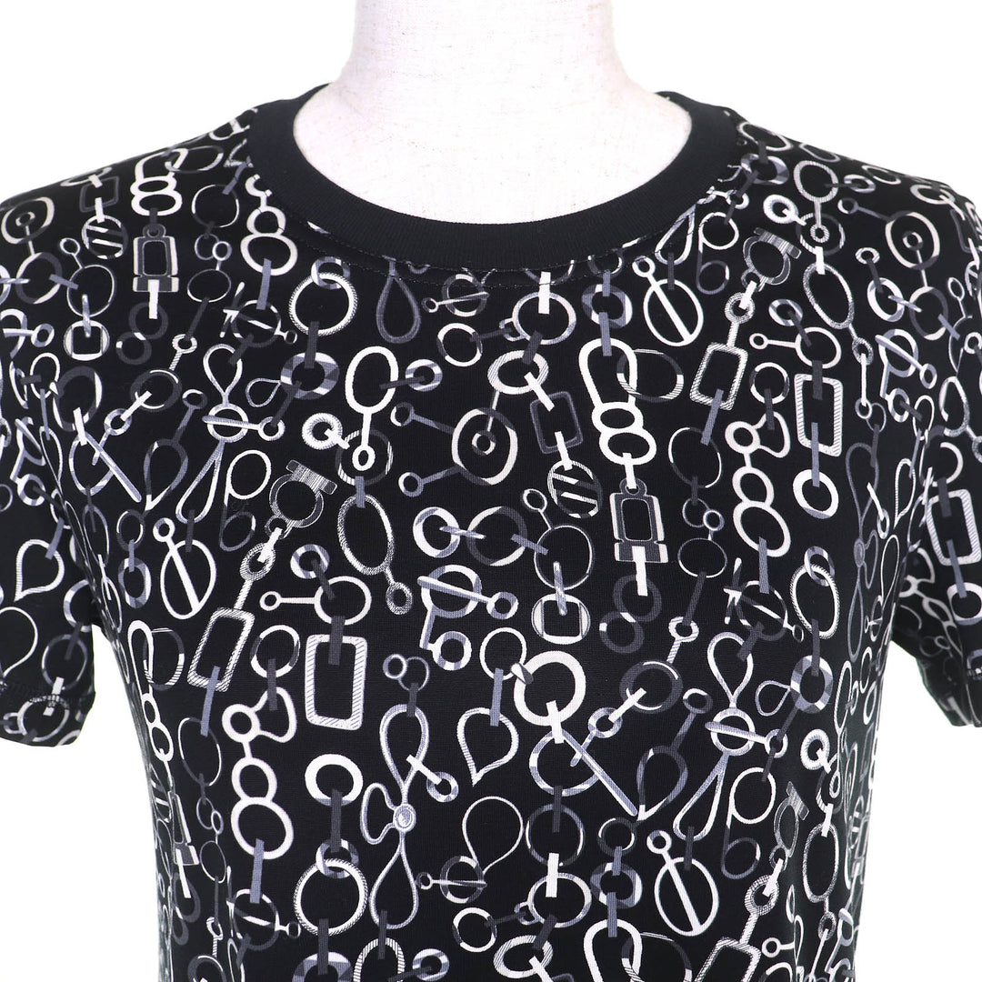 Excellent HERMES one piece Do RE BOUCLES Crew neck Short sleeves 34 3H4514DR