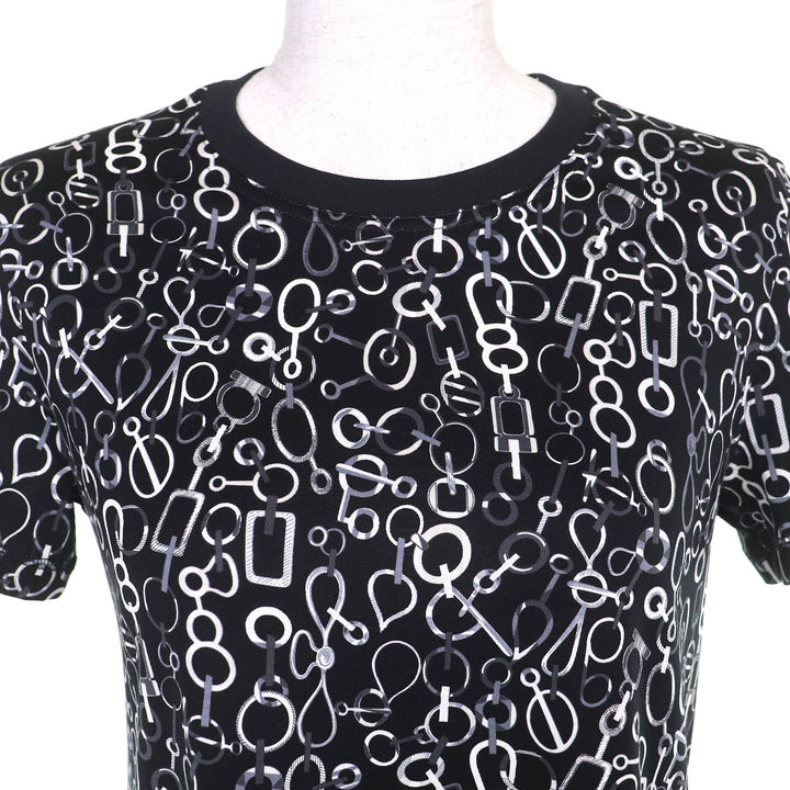 Excellent HERMES one piece Do RE BOUCLES Crew neck Short sleeves 34 3H4514DR