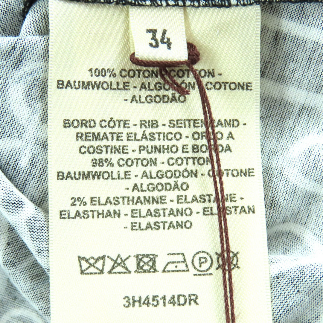 Excellent HERMES one piece Do RE BOUCLES Crew neck Short sleeves 34 3H4514DR