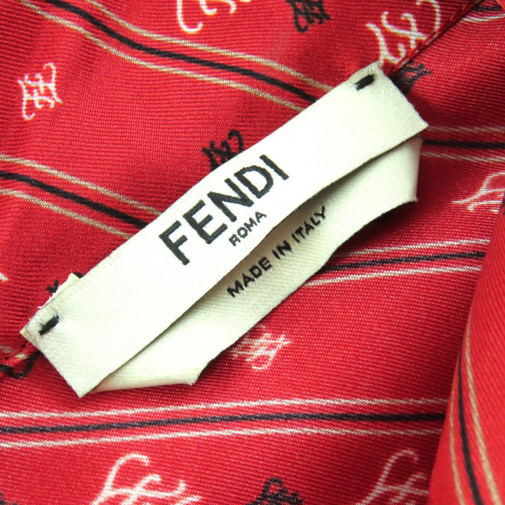 Excellent FENDI Long sleeve shirt FF alligraphy cufflinksincluded silk 38 FS7231