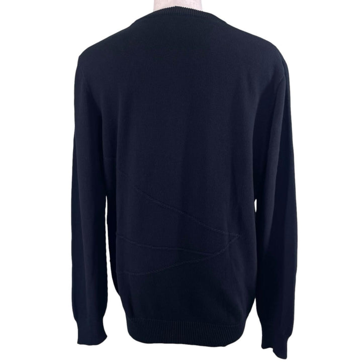 Great LOUIS VUITTON knit Louis Vuitton Cup Embroidered Crew Neck cotton XL