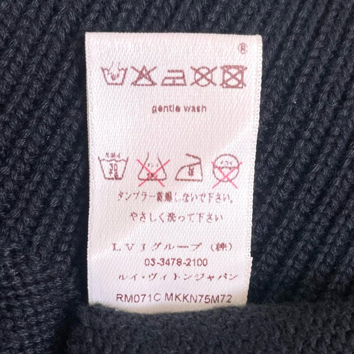 Great LOUIS VUITTON knit Louis Vuitton Cup Embroidered Crew Neck cotton XL