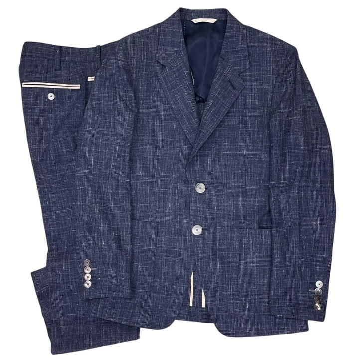 Excellent Paul Smith suit Linen blend, single-breasted, center crease. wool mens