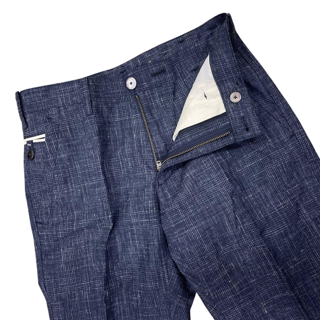 Excellent Paul Smith suit Linen blend, single-breasted, center crease. wool mens