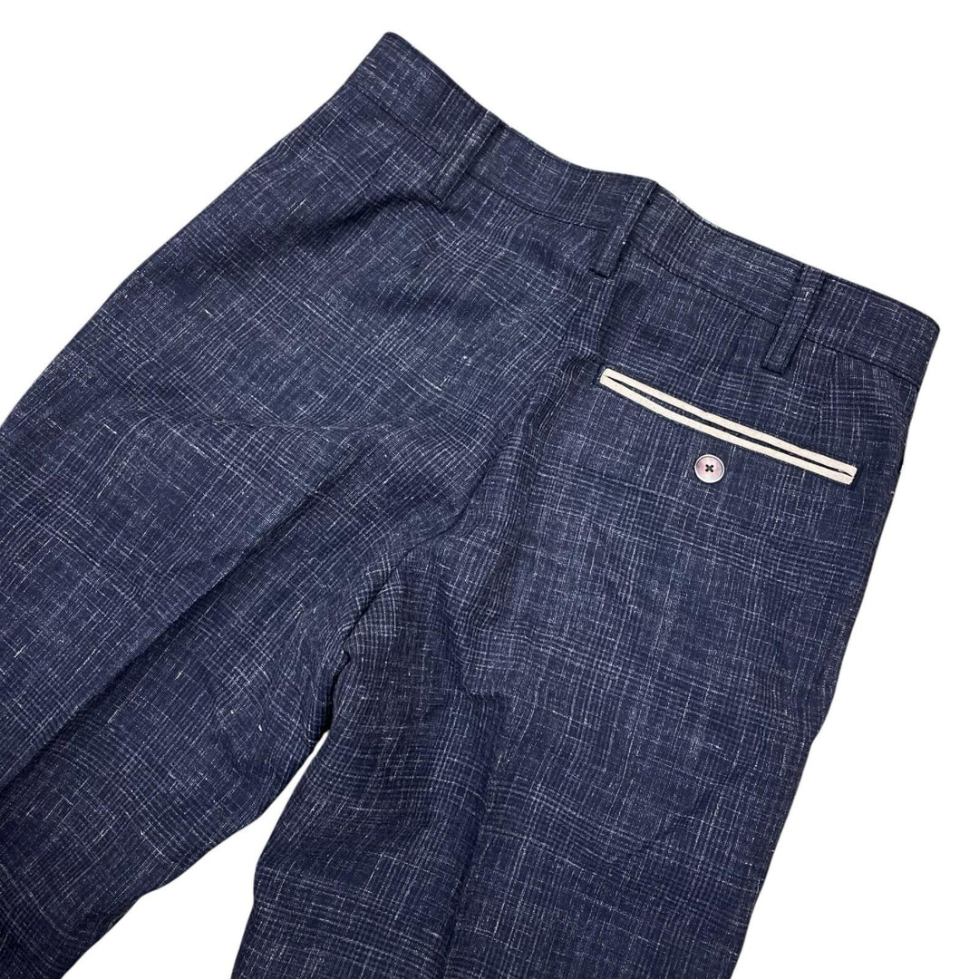 Excellent Paul Smith suit Linen blend, single-breasted, center crease. wool mens