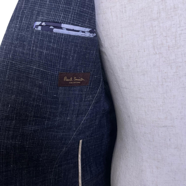 Excellent Paul Smith suit Linen blend, single-breasted, center crease. wool mens