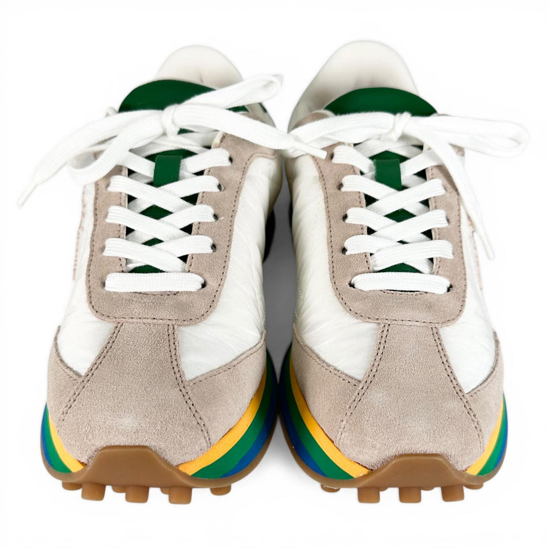 Excellent Salvatore Ferragamo sneakers IGGY GanciniMetal multicolor 6.5 0756565