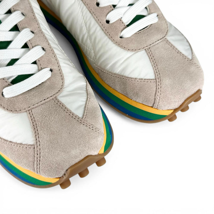 Excellent Salvatore Ferragamo sneakers IGGY GanciniMetal multicolor 6.5 0756565