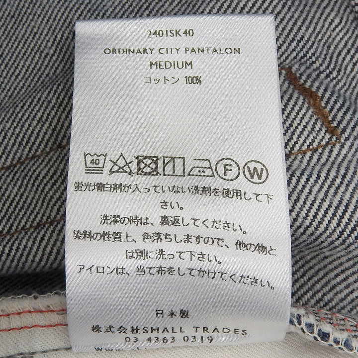 Pristine SHINYAKOZUKA Denim pants ORDINARY CITY PANTALON Indigo mens M 240ISK40