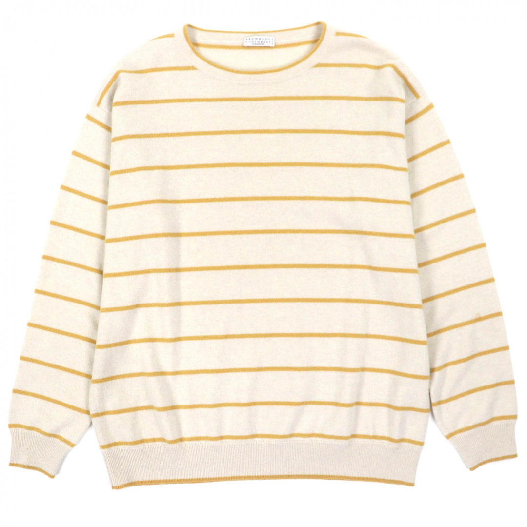 Great Brunello Cucinelli sweater beige Virgin wool mens M