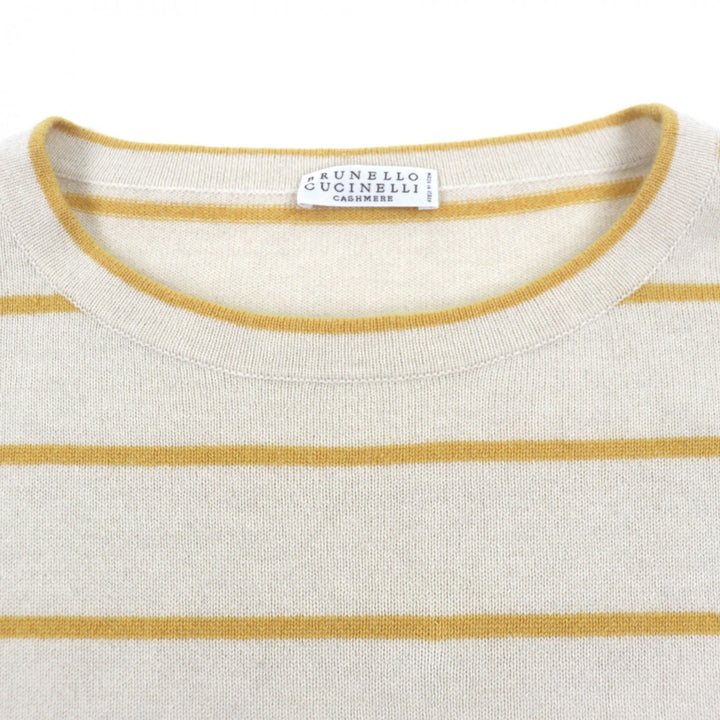 Great Brunello Cucinelli sweater beige Virgin wool mens M