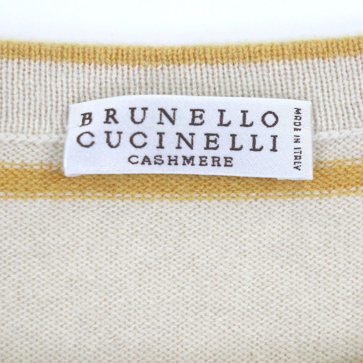 Great Brunello Cucinelli sweater beige Virgin wool mens M