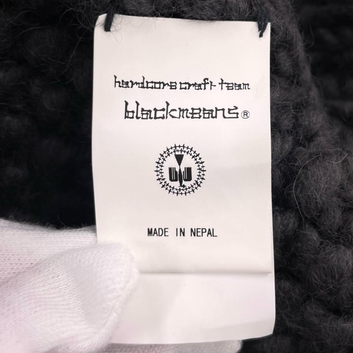 Excellent blackmeans cardigan HAND KNIT CARDIGAN Geometric pattern V-neck wool