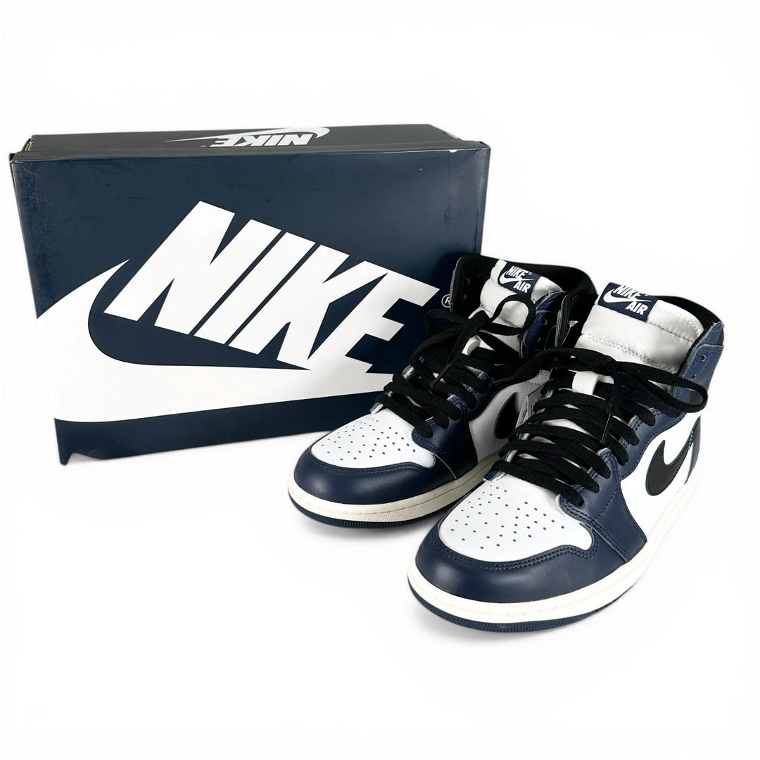 Pristine NIKE High cut sneakers Air Jordan 1 Retro High OG Air Jordan Navy mens