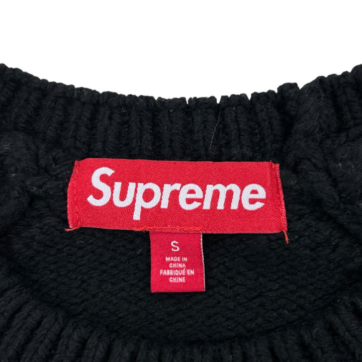Great Supreme sweater Flocked Logo Sweater Flock logo crew neck wool S