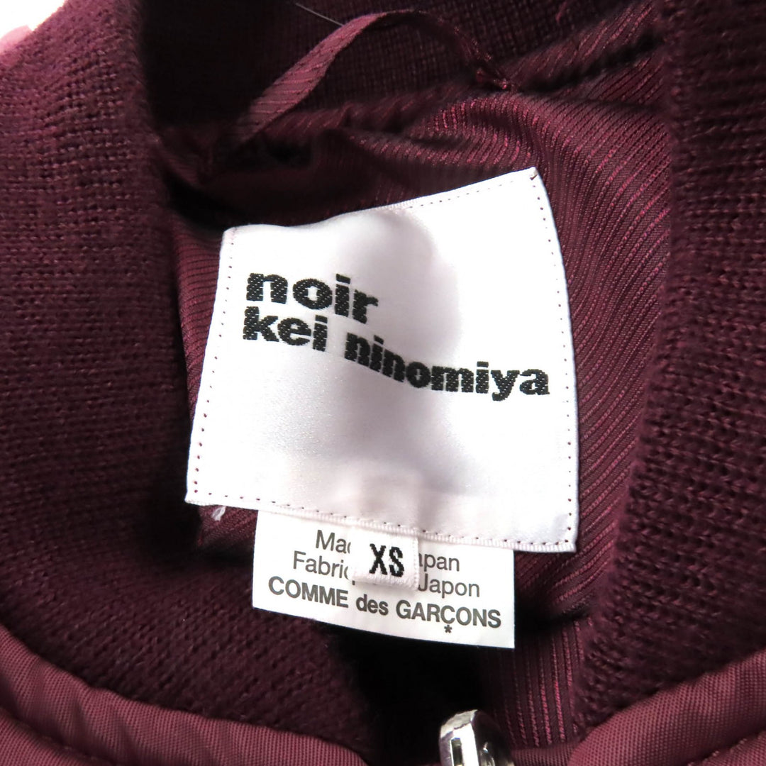 Excellent noir kei ninomiya COMME des GARCONS coat Bordeaux Nylon XS 3L-C003
