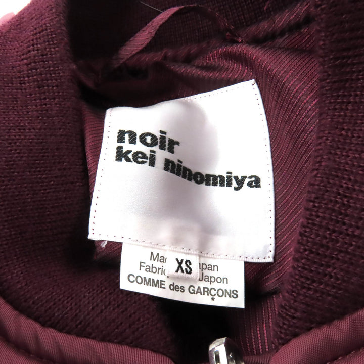 Excellent noir kei ninomiya COMME des GARCONS coat Bordeaux Nylon XS 3L-C003
