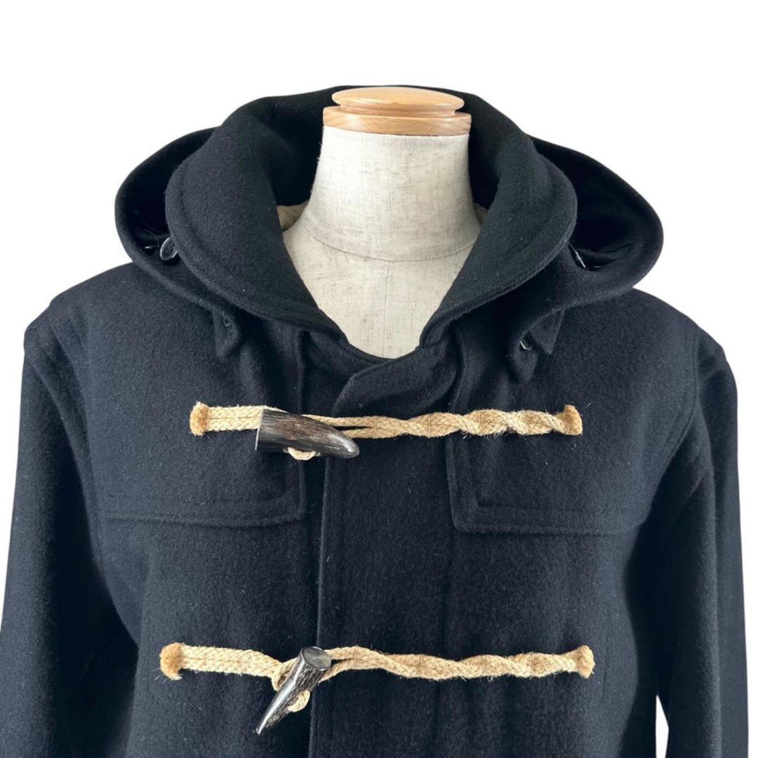 Great N.HOOLYWOOD GLOVER ALL Duffel coat With hood black wool Women 36