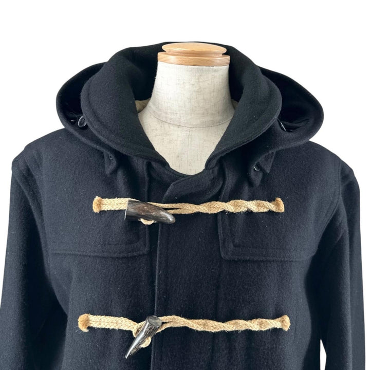 Great N.HOOLYWOOD GLOVER ALL Duffel coat With hood black wool Women 36