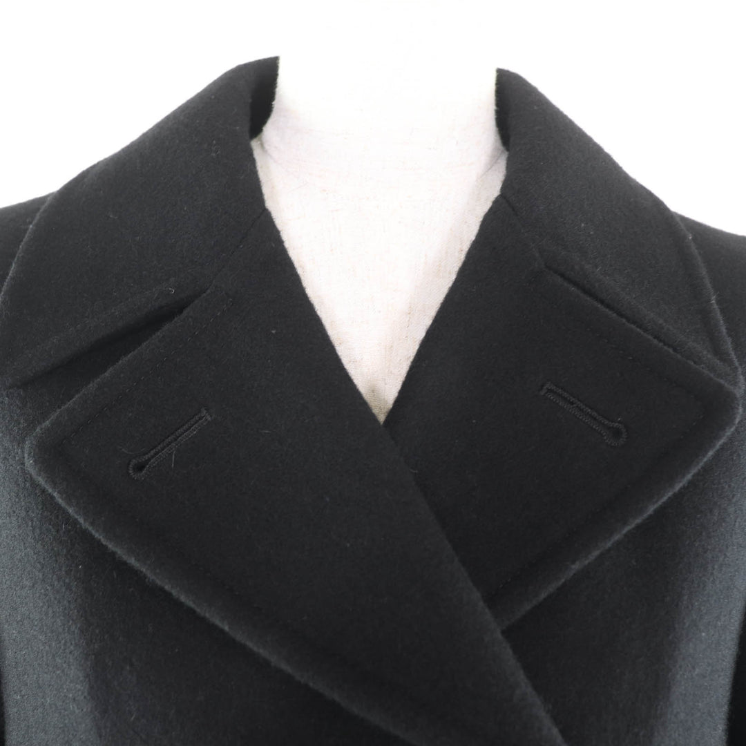 Excellent COMME des GARCONS coat Filling Deformed Design black wool XS GL-C002