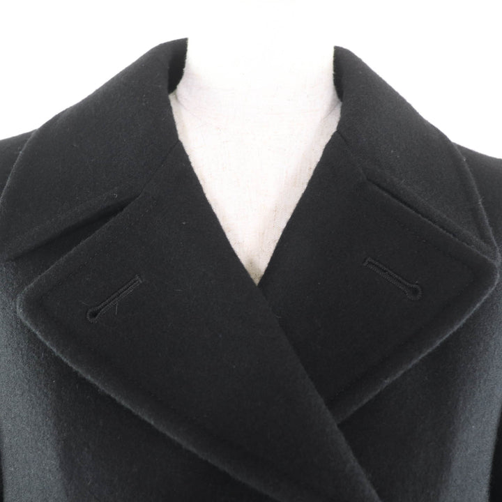 Excellent COMME des GARCONS coat Filling Deformed Design black wool XS GL-C002
