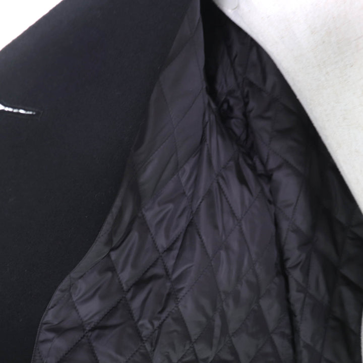 Excellent COMME des GARCONS coat Filling Deformed Design black wool XS GL-C002