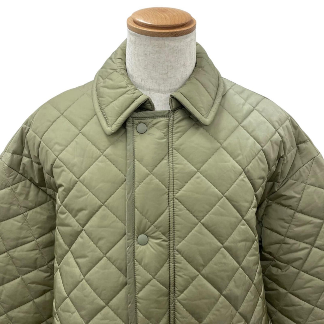Great UNUSED coat QUILTING COAT Double-zip, padded, quilted khaki mens 2 US2262