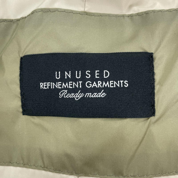 Great UNUSED coat QUILTING COAT Double-zip, padded, quilted khaki mens 2 US2262