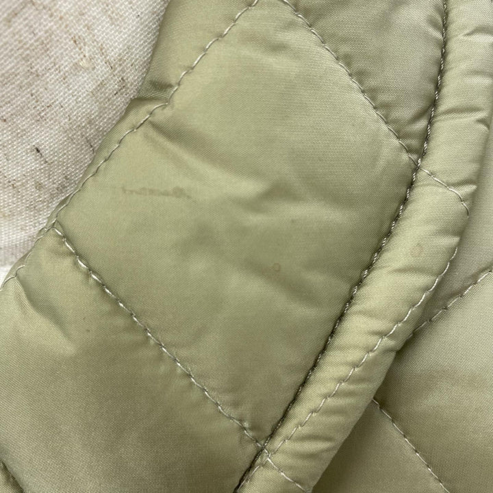 Great UNUSED coat QUILTING COAT Double-zip, padded, quilted khaki mens 2 US2262