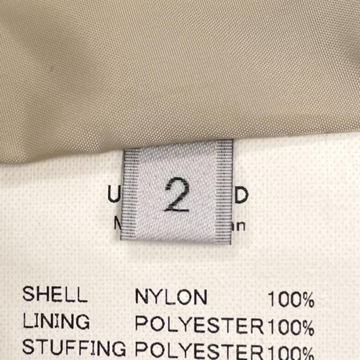 Great UNUSED coat QUILTING COAT Double-zip, padded, quilted khaki mens 2 US2262