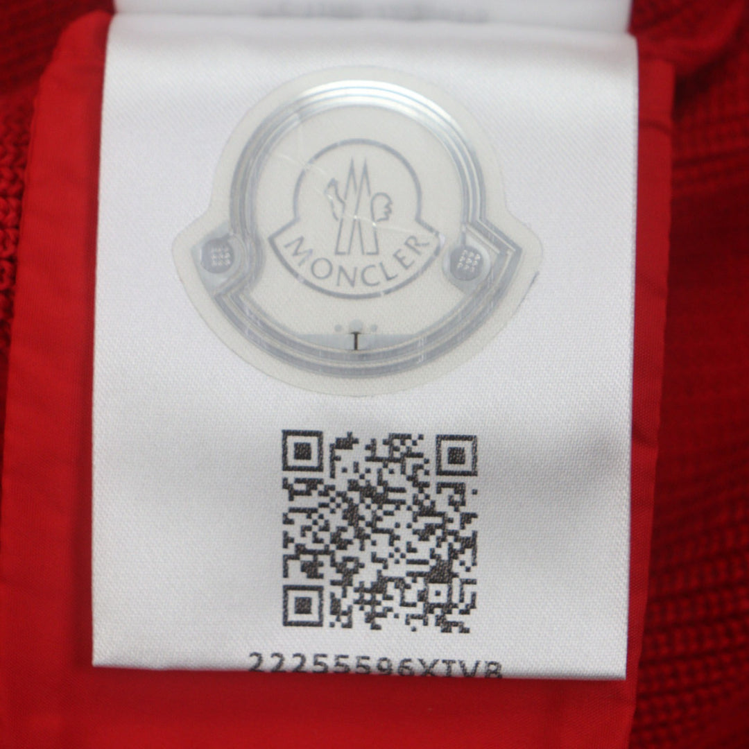 Great MONCLER Jacket CARDIGAN TORICOT Red cotton mens S