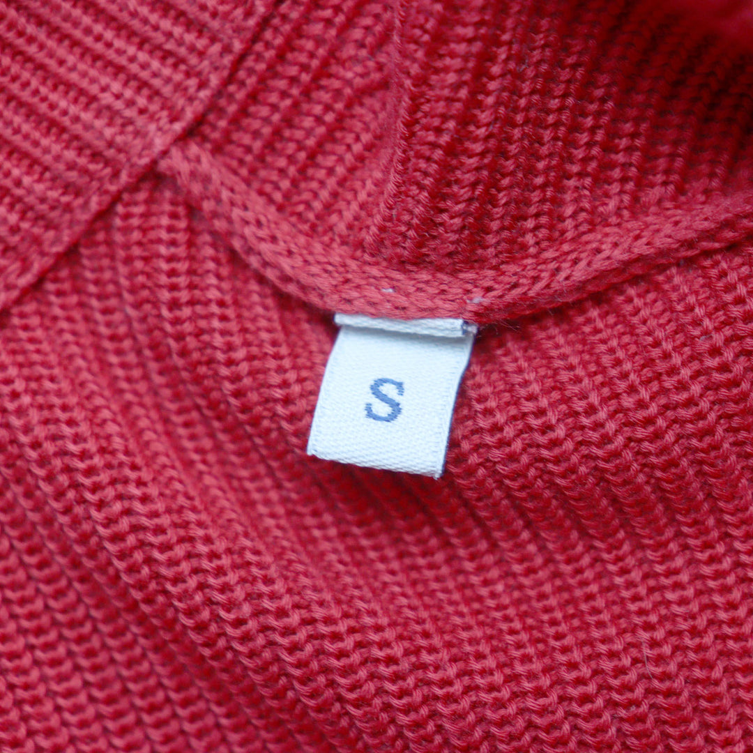 Great MONCLER Jacket CARDIGAN TORICOT Red cotton mens S