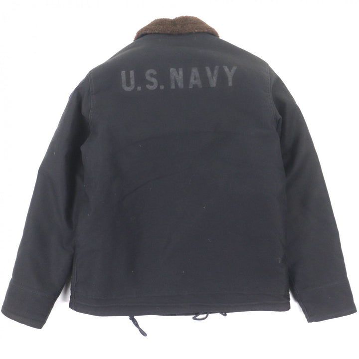 Great The REAL McCOY'S Mouton jacket Zip-up with patch black mens 38