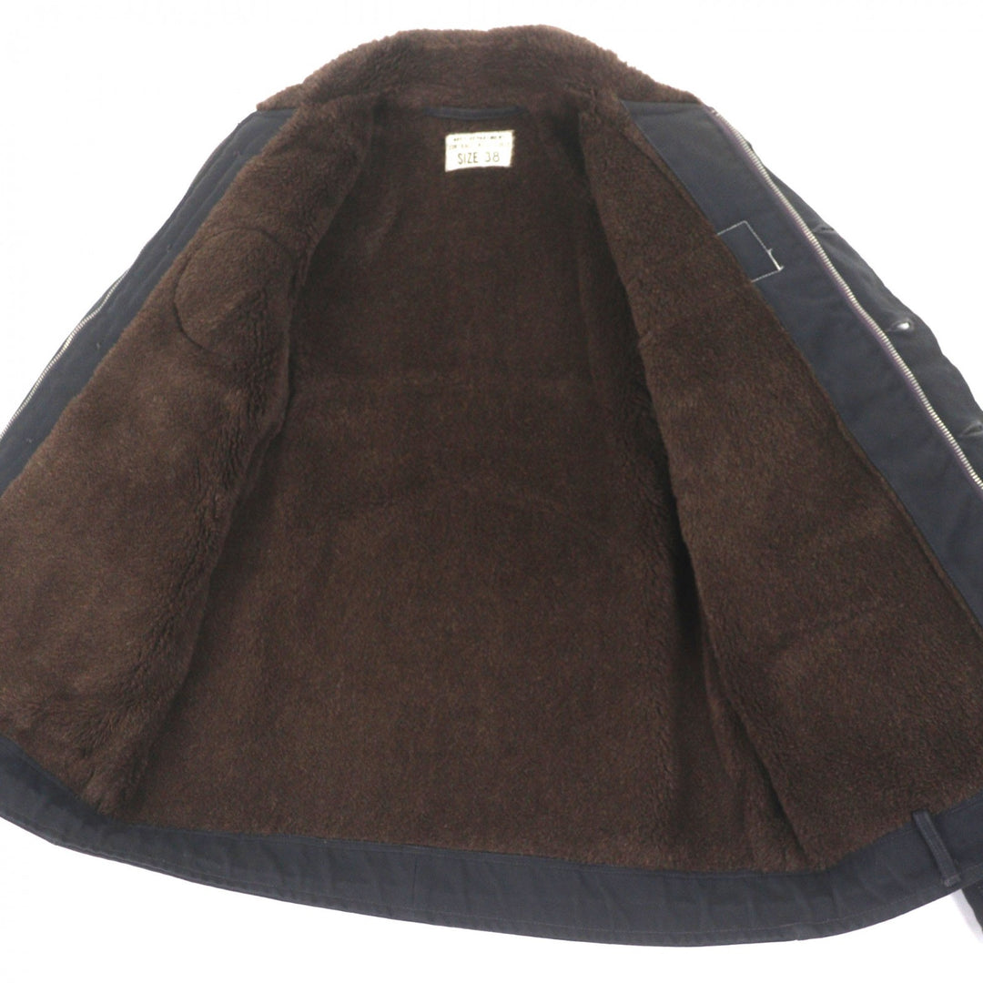 Great The REAL McCOY'S Mouton jacket Zip-up with patch black mens 38