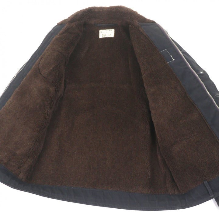 Great The REAL McCOY'S Mouton jacket Zip-up with patch black mens 38