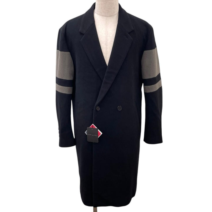 Pristine roarguns Chester coat S100'S MELTON COAT black wool mens 3 22FGC-02