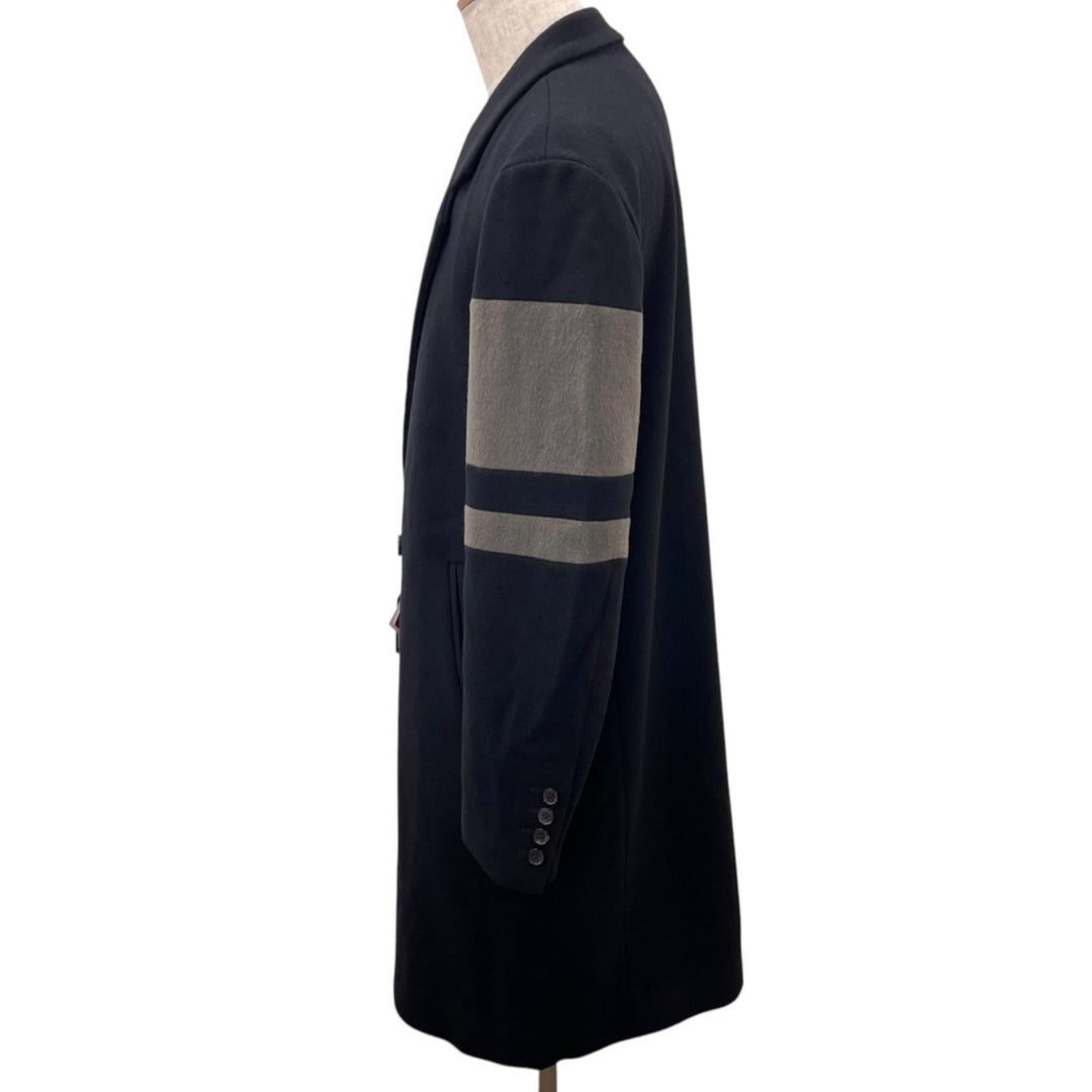Pristine roarguns Chester coat S100'S MELTON COAT black wool mens 3 22FGC-02