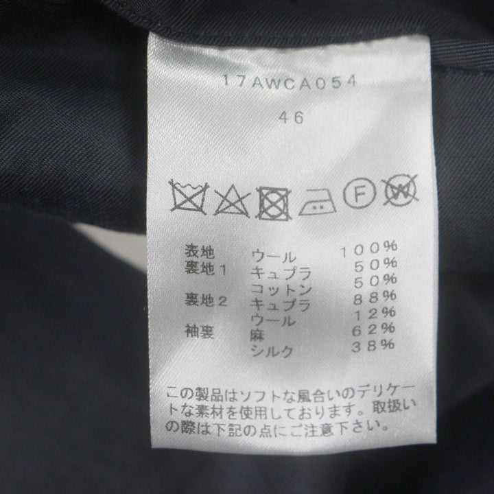 Excellent cantate Chester coat single Navy wool mens 46 17AWCA054
