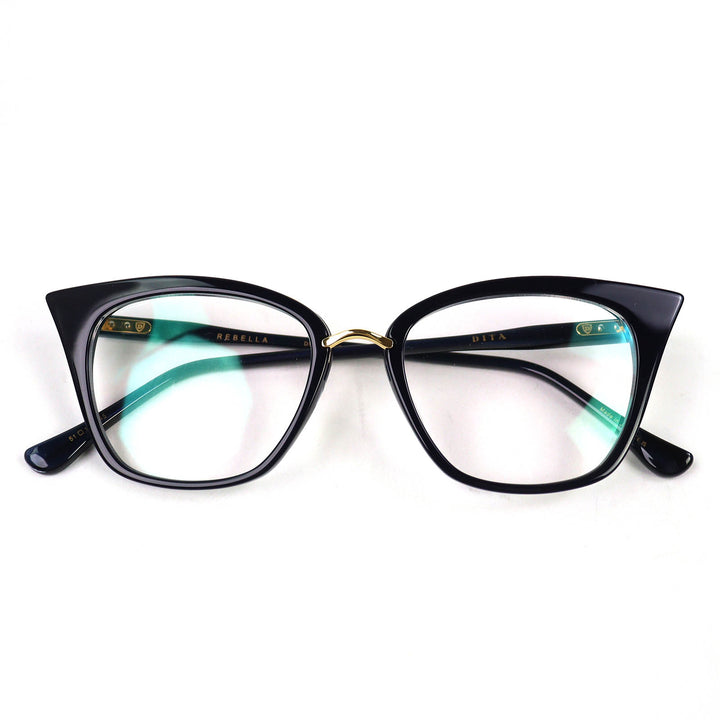 Excellent DITA Glasses REBELLA Cat eye Dark navy mens DRX-3031