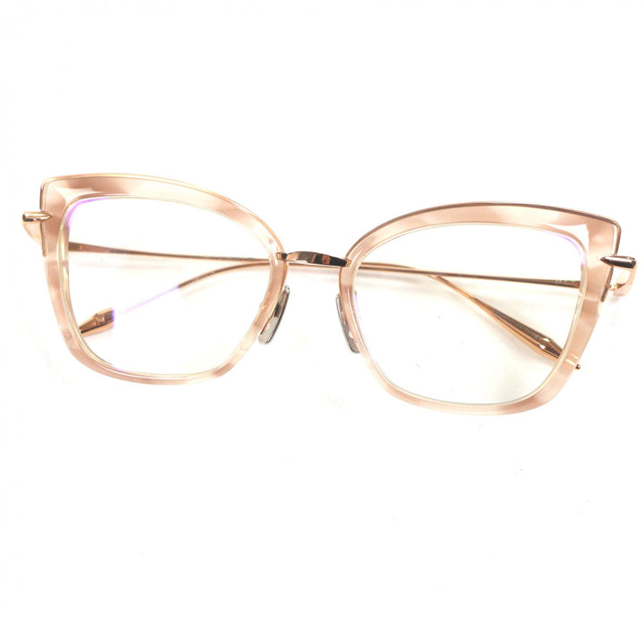 Pristine DITA Glasses AMORLY Cat eye Clear beige ー mens DTX408