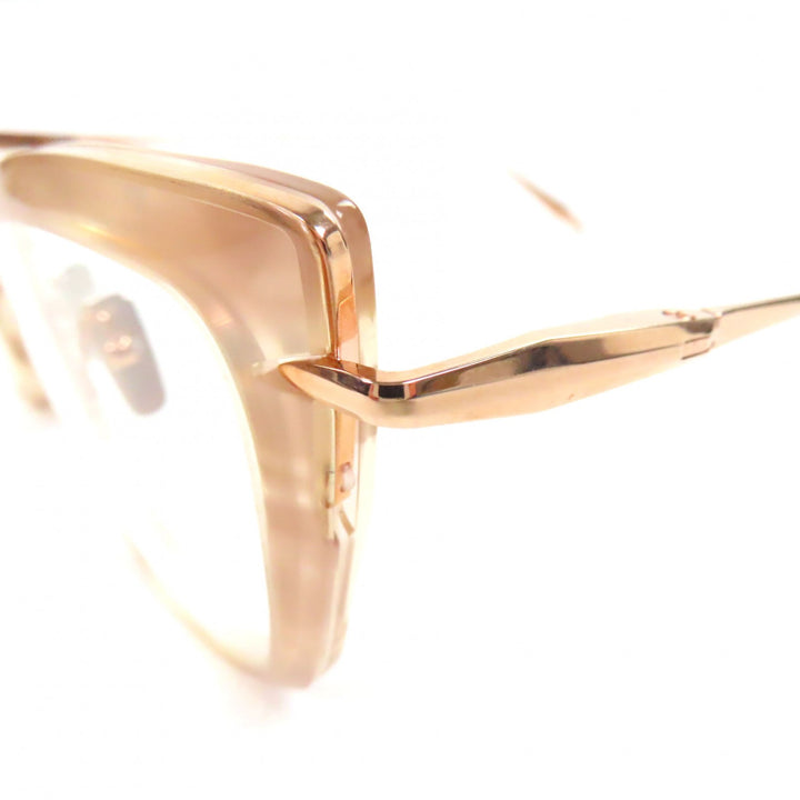Pristine DITA Glasses AMORLY Cat eye Clear beige ー mens DTX408