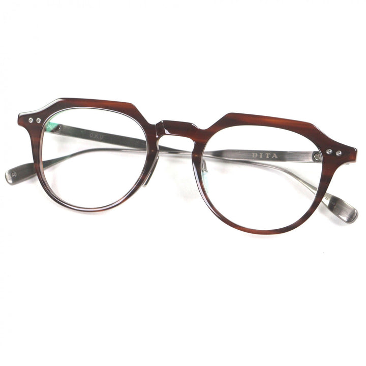 Pristine DITA Glasses OKU Marble Pattern Brown mens DTX419