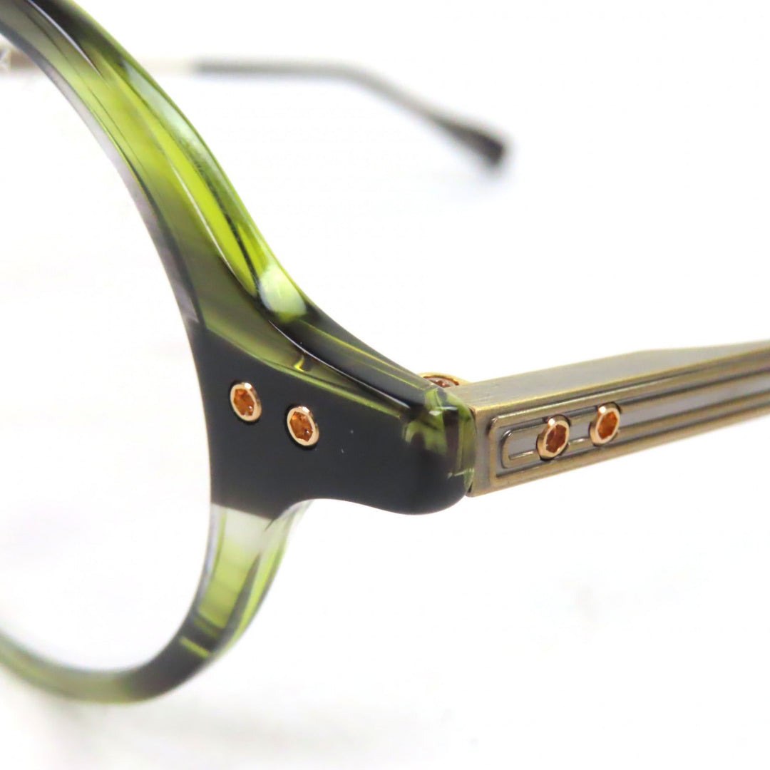 Pristine DITA Glasses ALATARA Aratara Marble Round Clear green mens DTX469