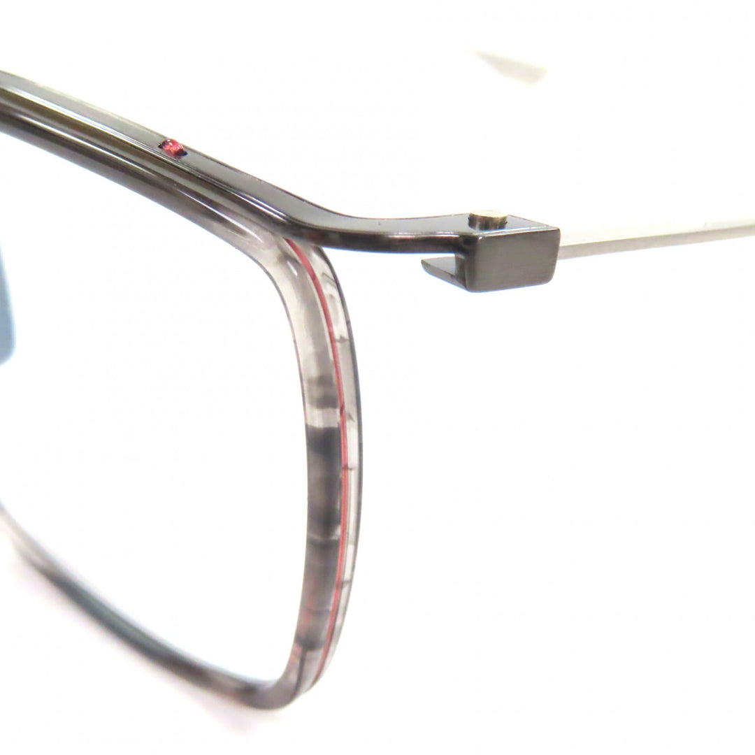 Pristine DITA Glasses SCHEMA-ONE Marble Square Wellington Clear gray mens DTX106