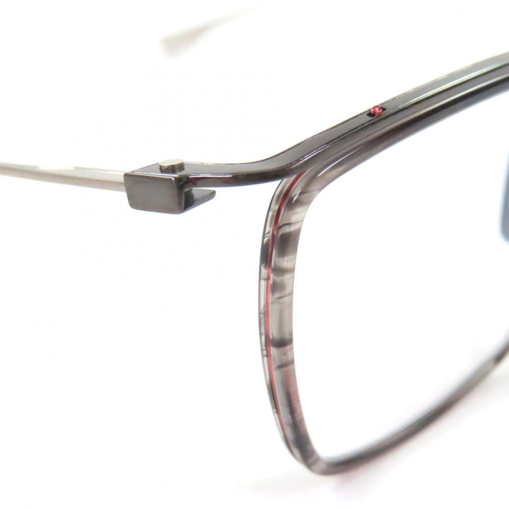 Pristine DITA Glasses SCHEMA-ONE Marble Square Wellington Clear gray mens DTX106