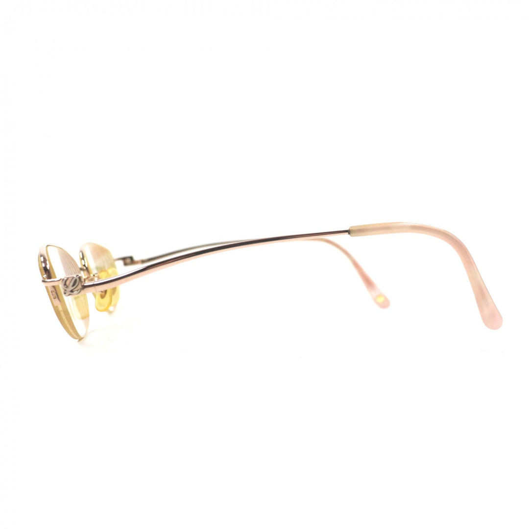 Good LOEWE Glasses Half rim gold 18K Pink Gold mens