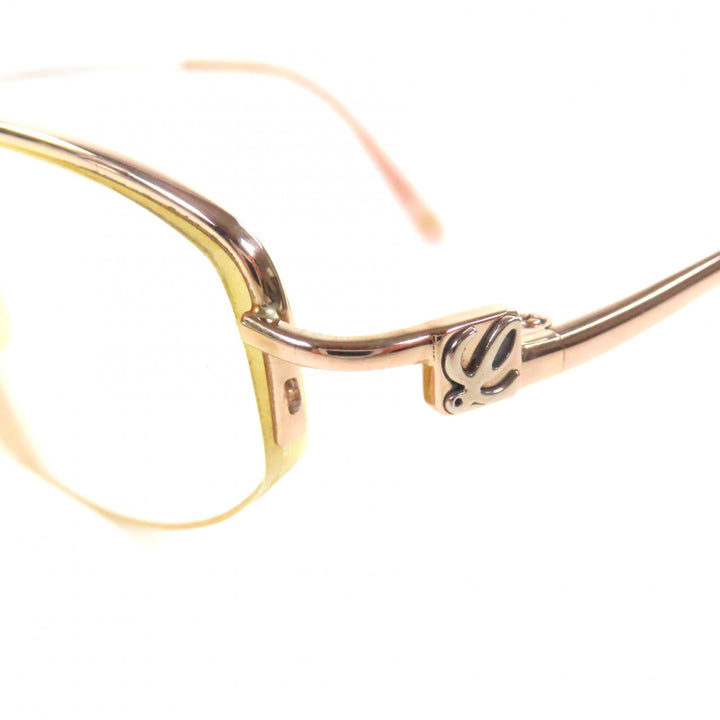 Good LOEWE Glasses Half rim gold 18K Pink Gold mens