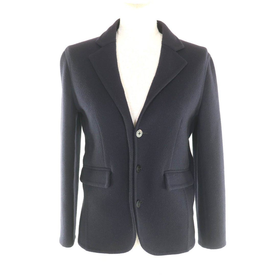 Excellent CELINE Jacket Single placket Navy cashmere Women 36 2 5L19/4146