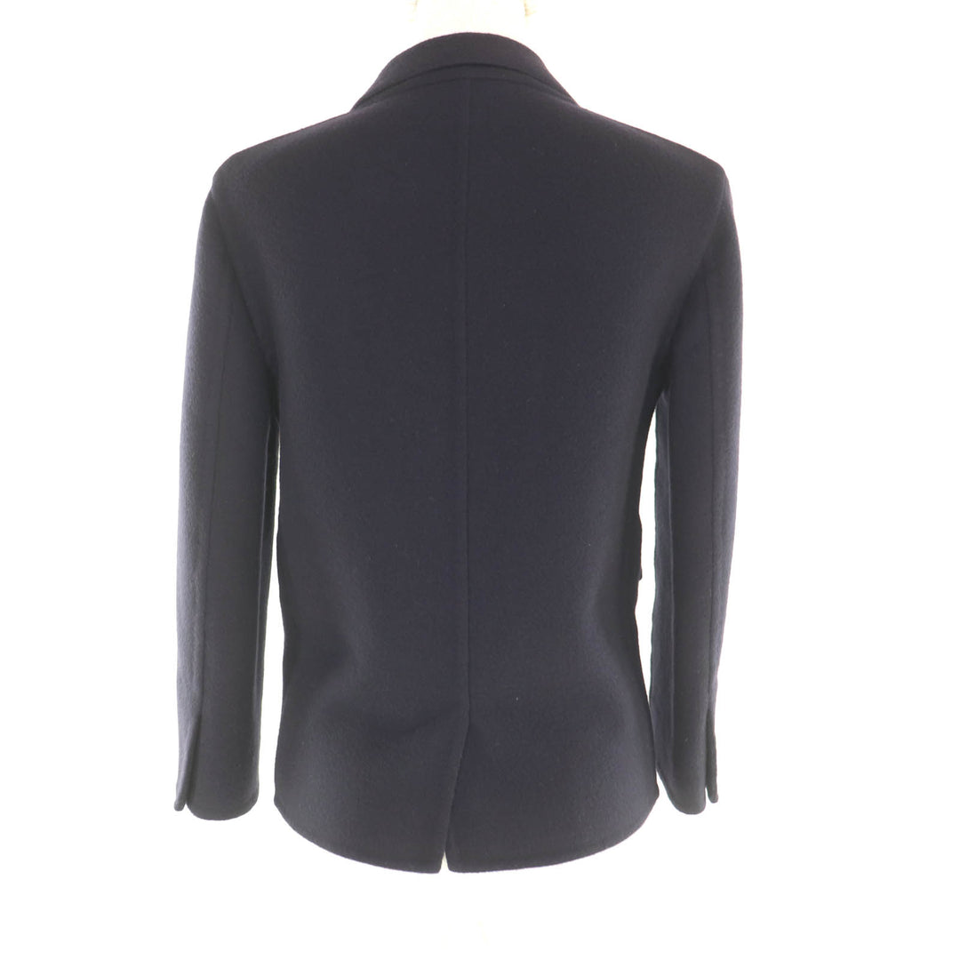 Excellent CELINE Jacket Single placket Navy cashmere Women 36 2 5L19/4146